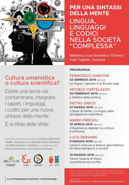 Per una sintassi della mente. Lingua, linguaggi e codici nella società “complessa”.