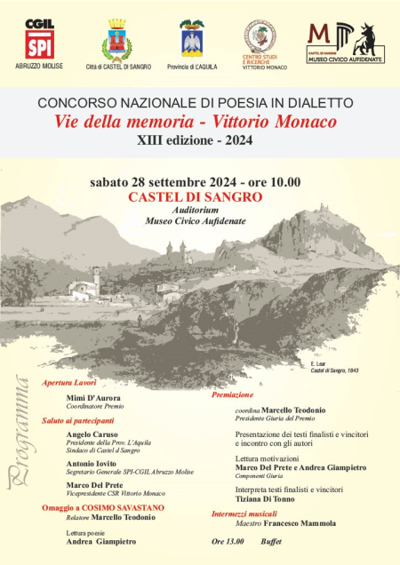 Cerimonia di premiazione “Vie della Memoria-Vittorio Monaco” – XIII Edizione